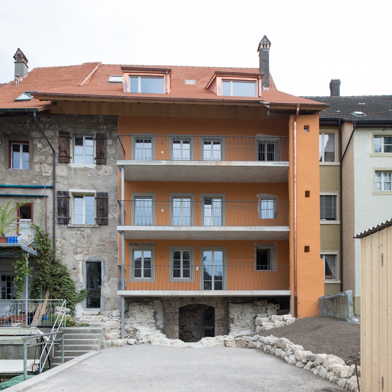 Kreuzgasse, Bueren a.Aare, Ansicht, Rueckseite