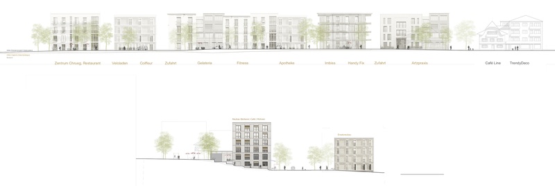 Studienauftrag Dorfkern Ipsach, wahliruefli, Schnitt, Zentrum
