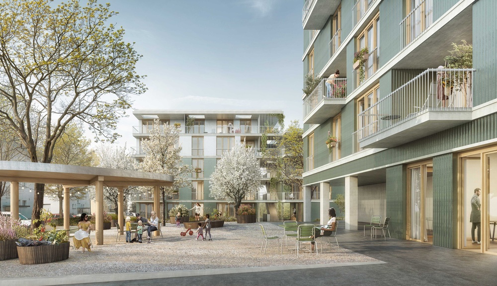1. Rang, 2021, Studienauftrag Wohnüberbauung Jurastrasse, Rüdligen-Alchenflüh