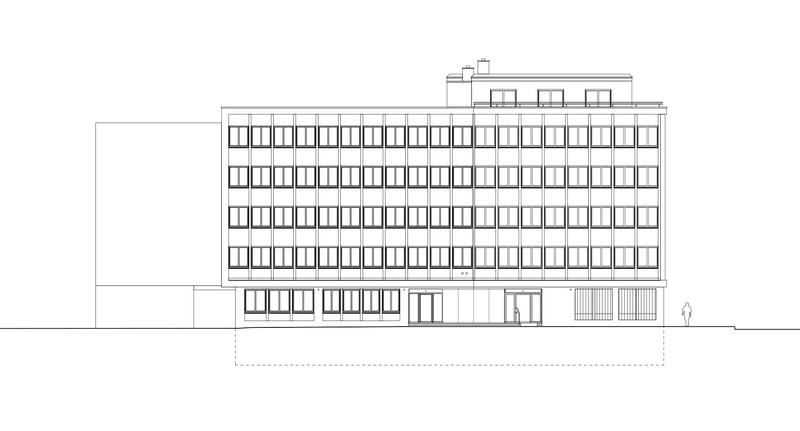 Rueschlistrasse, Biel, Ost-Fassade